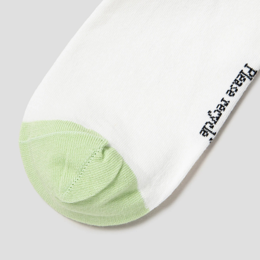 GANNI Print Socks – Egret