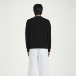 COS Bouclé Knit V-Neck Zip Cardigan – Black