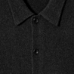 COS Bouclé Knit Merino Wool Cardigan – Black