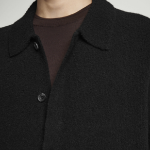 COS Bouclé Knit Merino Wool Cardigan – Black