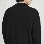COS Bouclé Knit Merino Wool Cardigan – Black