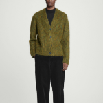 COS Space Dye Mohair Blend Cardigan – Green