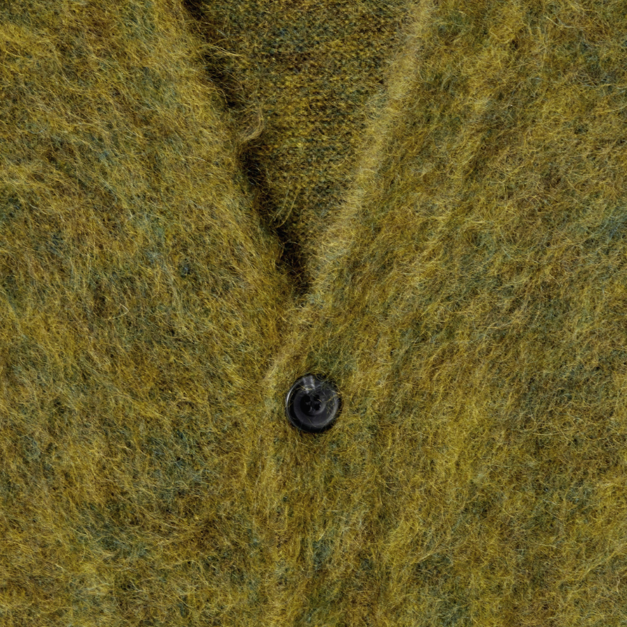 COS Space Dye Mohair Blend Cardigan – Green