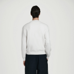 COS Double-Face Bomber Neck Knit Sweater – Off White