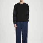 COS Stripe Merino Wool Sweater – Black / Stripe
