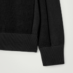 COS Panel Wool V-Neck Sweater – Black