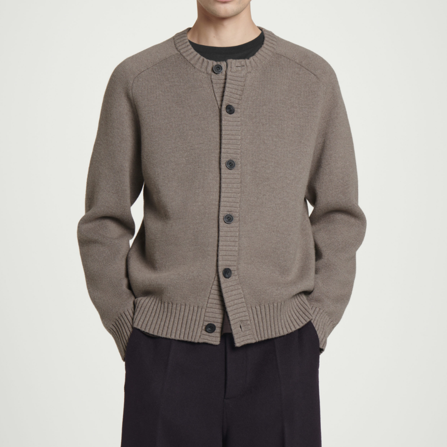 COS Wool Blend Crewneck Cardigan – Mall