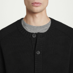 COS Wool Blend Crewneck Cardigan – Black