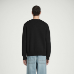 COS Wool Blend Crewneck Cardigan – Black