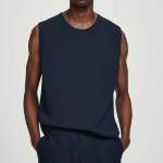 COS Knitted Sports Sleeveless Top – Navy
