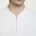 COS Half-Zip Cotton T-Shirt – White