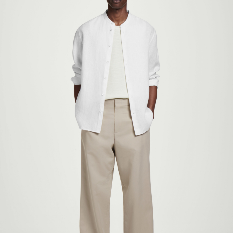 COS Textured Knit Cotton Sleeveless Top – Off White