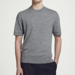 COS Slim-Fit Merino Wool T-Shirt – Grey