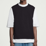 COS Double-Face Knitted Sleeveless Top – Navy