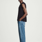 COS Double-Face Knitted Sleeveless Top – Navy