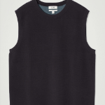 COS Double-Face Knitted Sleeveless Top – Navy