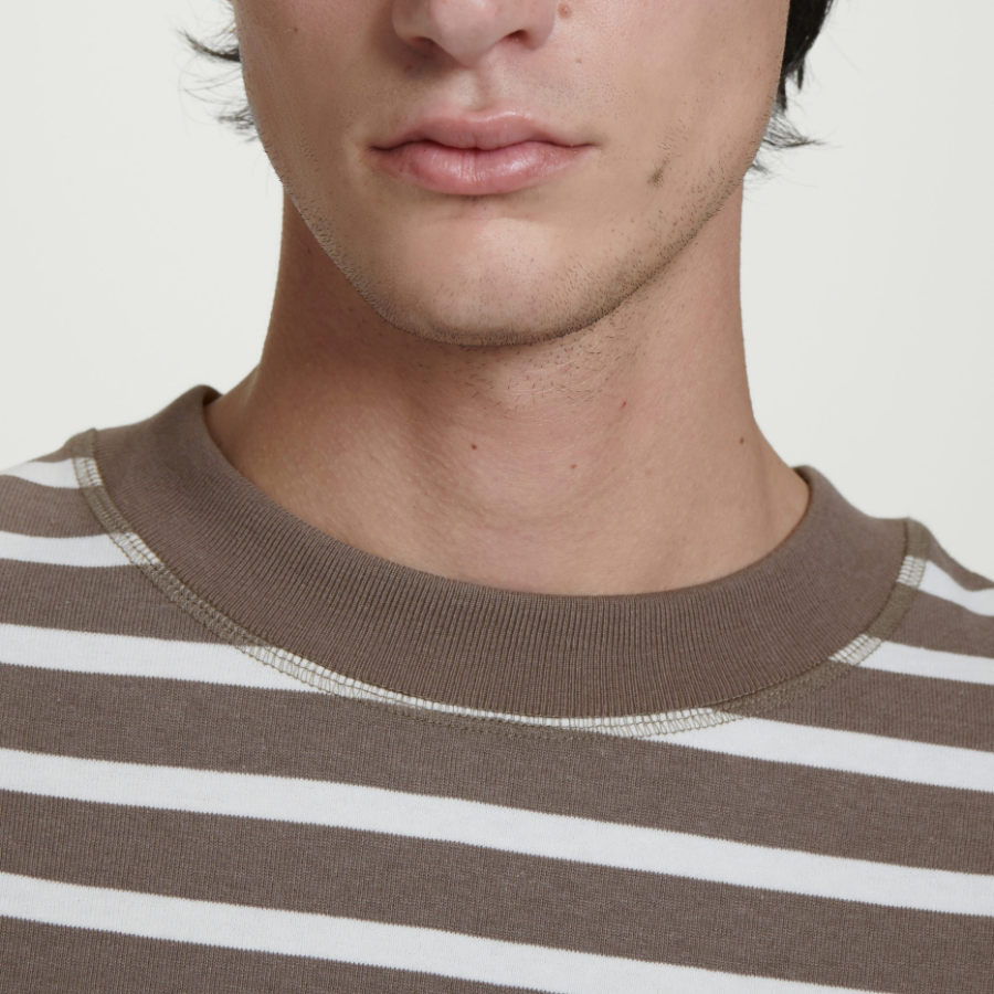 COS Oversized Heavyweight Cotton T-Shirt – Safari Stripe