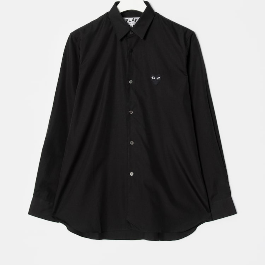 PLAY COMME DES GARCONS Black Heart Wappen Shirt — Black