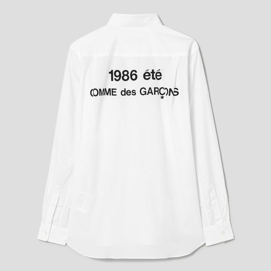 CDGCDGCDG Archive Logo Printed Shirt — White