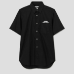 CDGCDGCDG Logo Printed Short Sleeve Shirt — Black