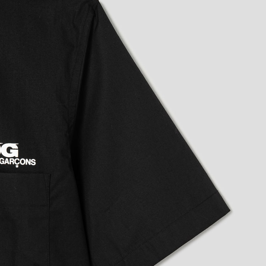 CDGCDGCDG Logo Printed Short Sleeve Shirt — Black