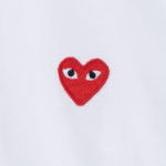 PLAY COMME DES GARCONS Red Heart Wappen Shirt — White