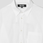 COMME des GARÇONS BLACK Cotton Broad Shirt — White