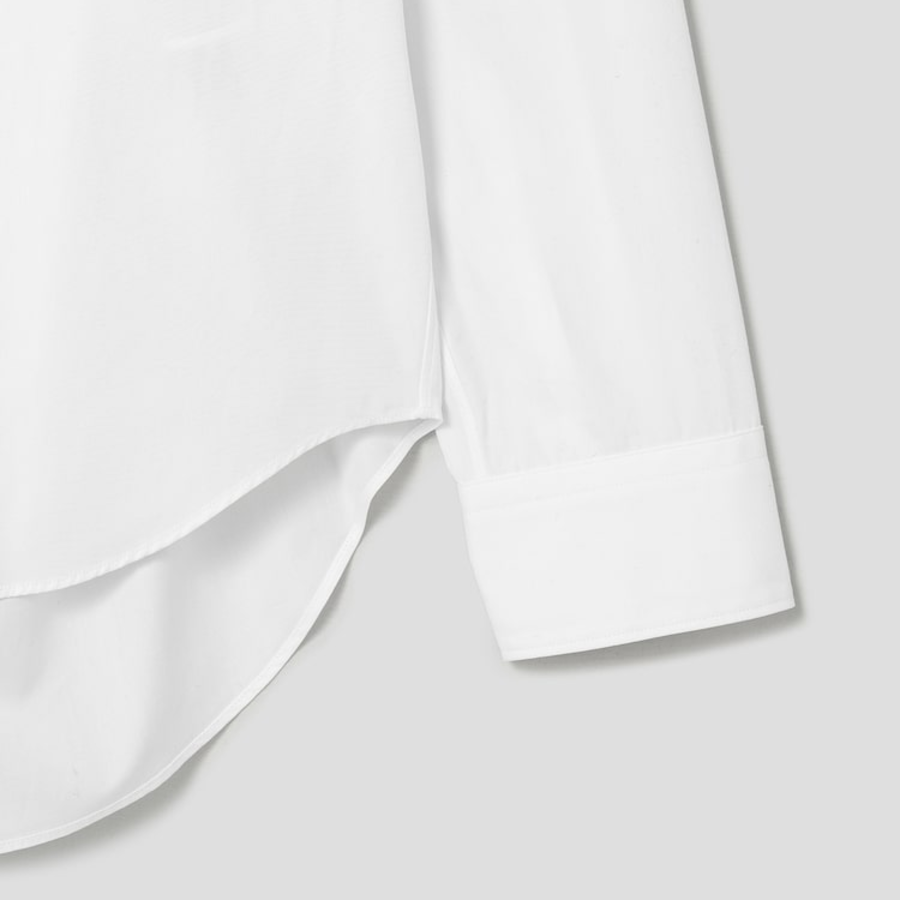 COMME des GARÇONS BLACK Cotton Broad Shirt — White