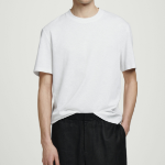 COS Relaxed Slub Cotton-Linen T-Shirt – White