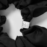 GANNI Duchesse Nylon Scrunchie – Black