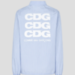 CDGCDGCDG Cotton Stripe Coach Jacket — Blue