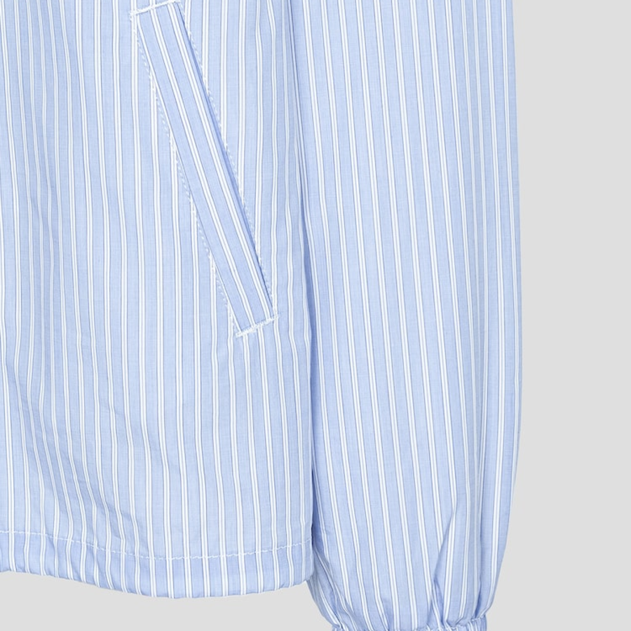 CDGCDGCDG Cotton Stripe Coach Jacket — Blue