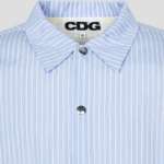 CDGCDGCDG Cotton Stripe Coach Jacket — Blue