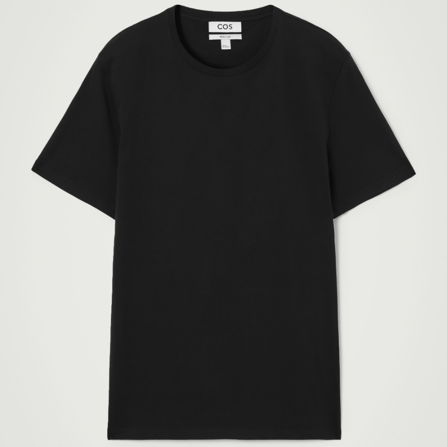 COS Regular Cotton T-Shirt – Black