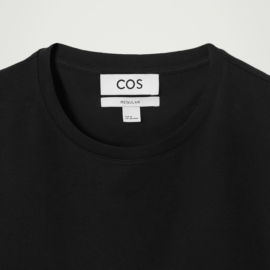 COS Regular Cotton T-Shirt – Black