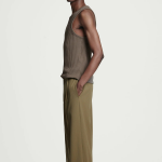 COS Slim Ribbed Cotton Sleeveless Top – Dark Mole