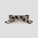 GANNI Eyelet Bow Barrette Nylon – Leopard