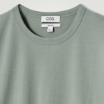 COS Regular Lightweight Brushed Cotton T-Shirt – Dusty Green