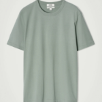 COS Regular Lightweight Brushed Cotton T-Shirt – Dusty Green