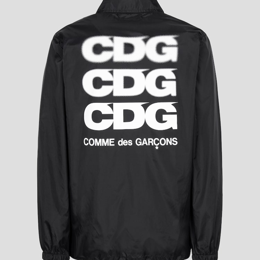 CDGCDGCDG Logo Printed Coach Jacket (Cdgcdgcdg) — Black