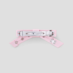 GANNI Eyelet Bow Barrette Satin – Chalk Pink