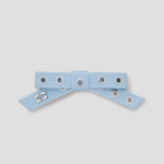 GANNI Eyelet Bow Barrette Satin – Sky Blue