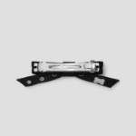 GANNI Eyelet Bow Barrette Satin – Black