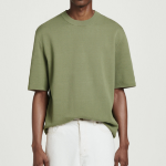 COS Relaxed Double-Face Knit T-Shirt – Green