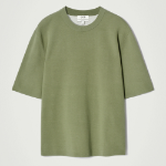 COS Relaxed Double-Face Knit T-Shirt – Green