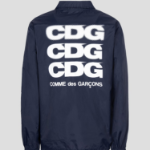 CDGCDGCDG Logo Printed Coach Jacket (Cdgcdgcdg) — Navy