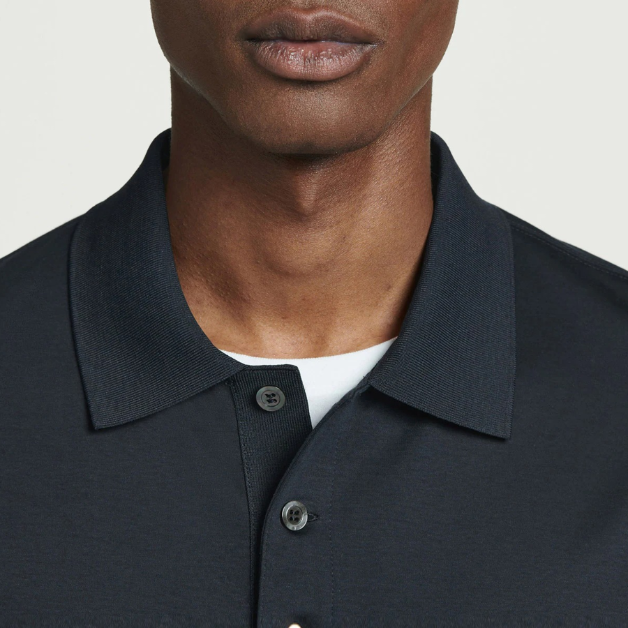 COS Regular-Fit Mercerised Cotton Polo Shirt – Navy