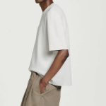 COS Relaxed Double-Face Knit T-Shirt – White