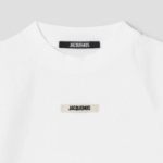 JACQUEMUS Le Tshirt Gros Grain - White