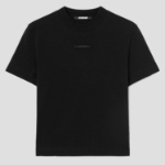 JACQUEMUS Le Tshirt Gros Grain - Black